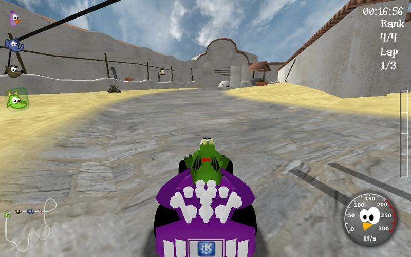 SuperTuxKart 0.7: Konqi in Hacienda